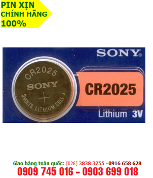 Sony CR2025; Pin Sony CR2025 lithium 3V _Made in Indonesia _1viên